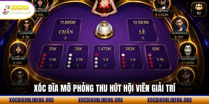 xoc dia mo phong thu hut hoi vien giai tri Xóc Đĩa mô phỏng thu hút hội viên giải trí